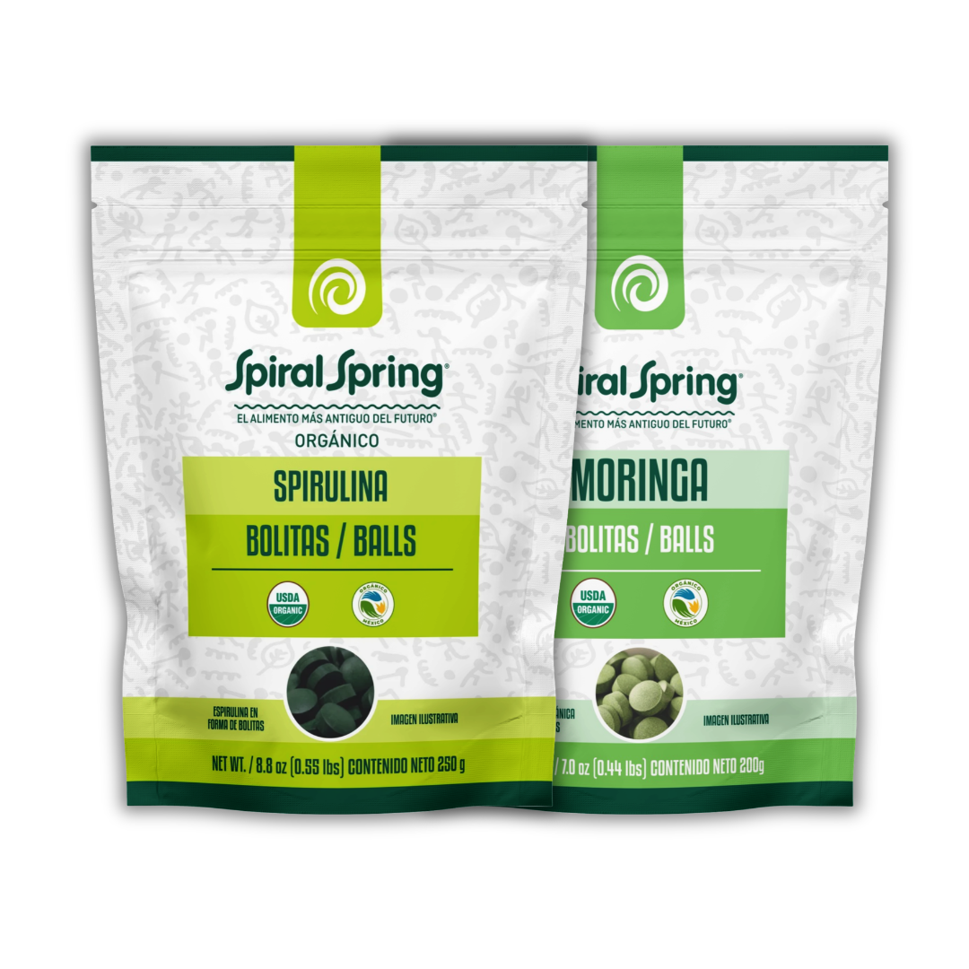 MORINGA + SPIRULINA BOLITAS