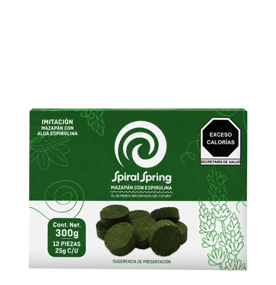 12 Mazapanes de Cacahuate con Espirulina