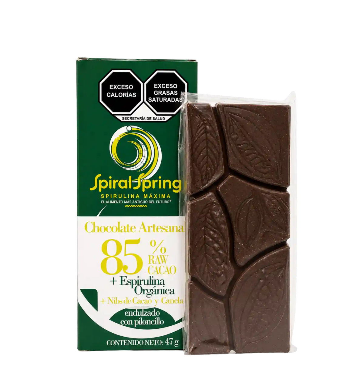 Artisan Chocolate Bar with Spirulina 47 grams 