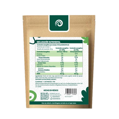Churritos Enchilados con Espirulina – 50g