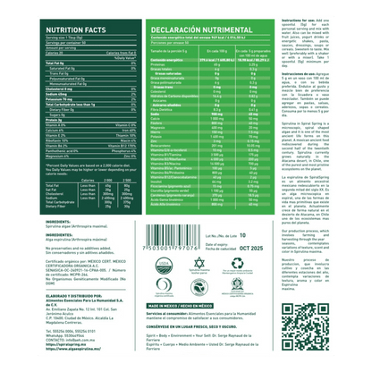 3x2 Bolsa Espirulina en polvo de 250 gramos