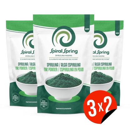 3x2 Bolsa Espirulina en polvo de 250 gramos