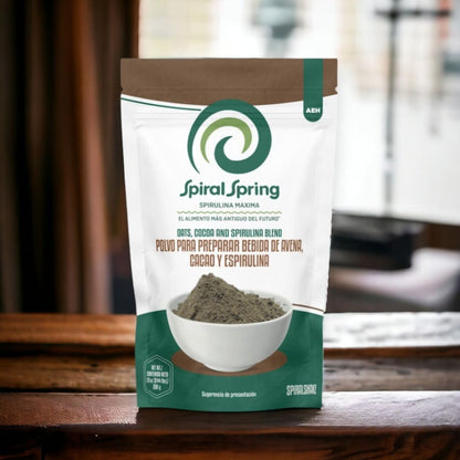 Spirulina + Cocoa and Oatmeal Powder 200g 