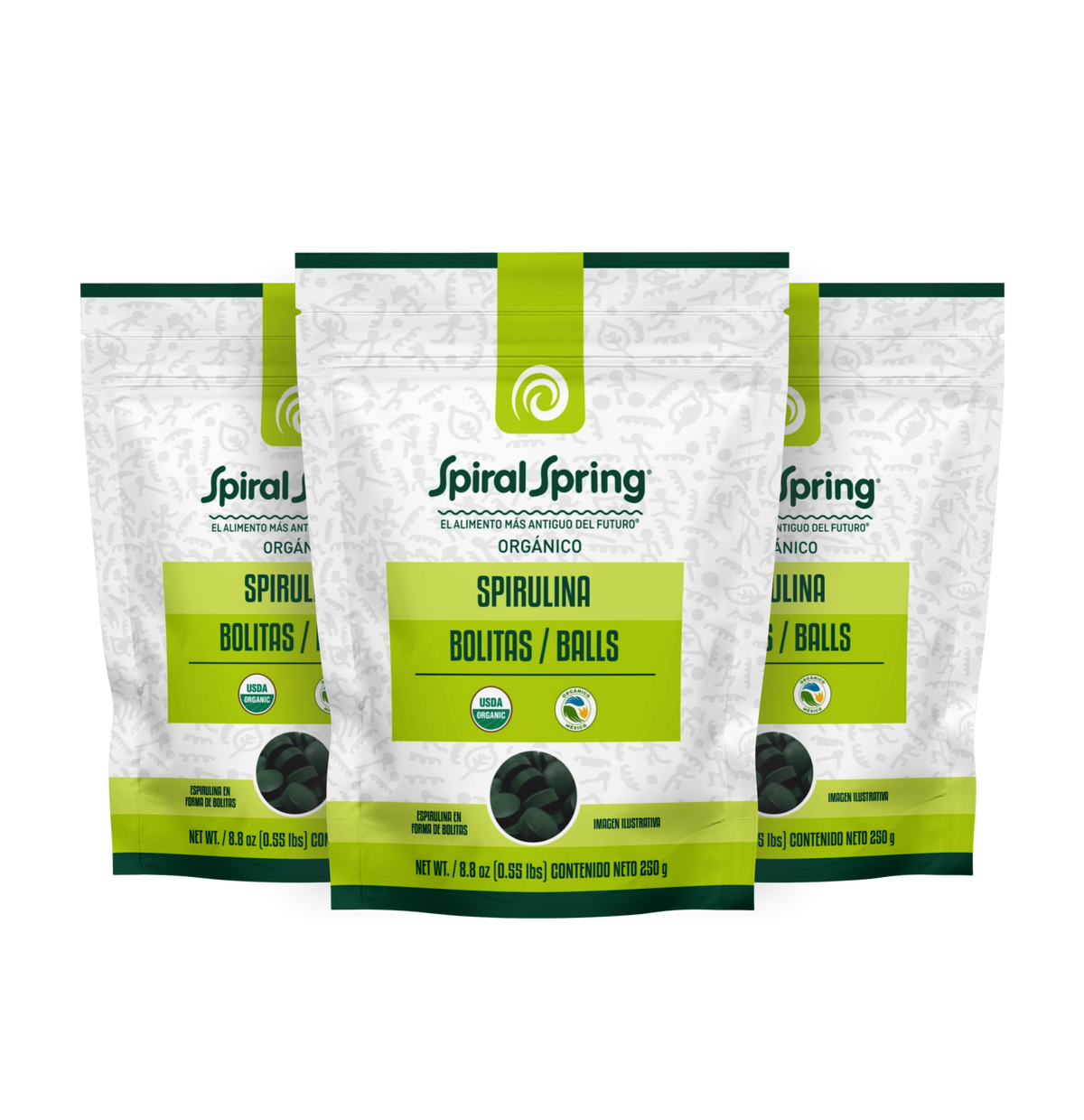 3x2 Bolitas de Espirulina de 250g