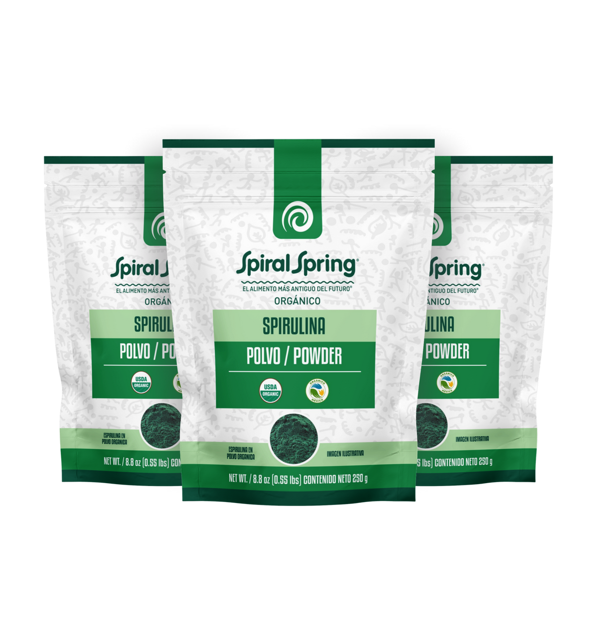 3x2 Bag Spirulina powder of 250 grams 
