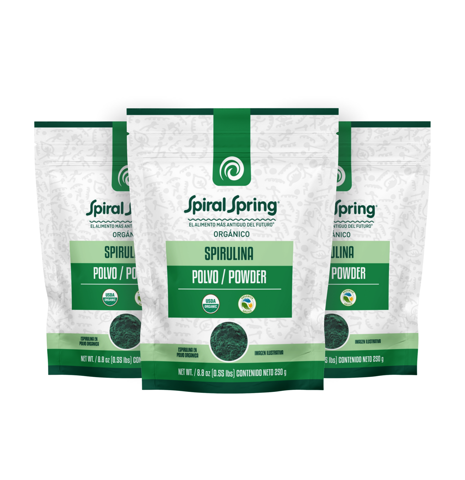 3x2 Espirulina en polvo de 250 gramos