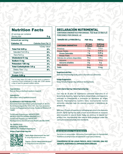 Maca Roja en Bolitas - 200g