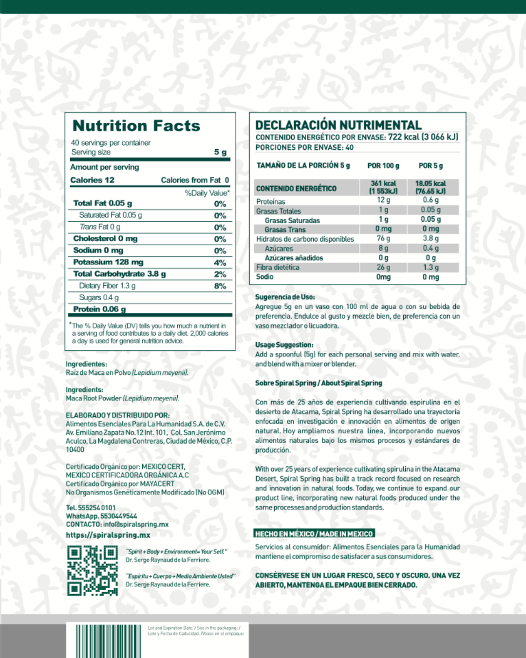 Maca Negra en Polvo – 200