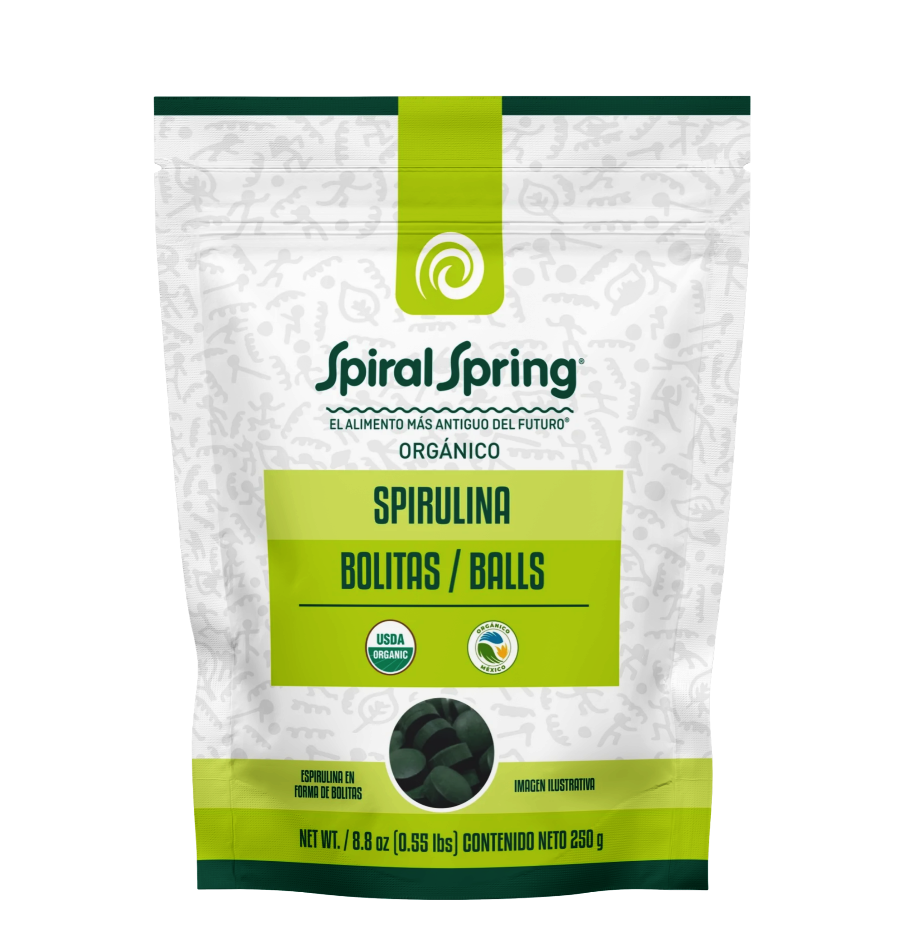 Espirulina en bolitas de 250g