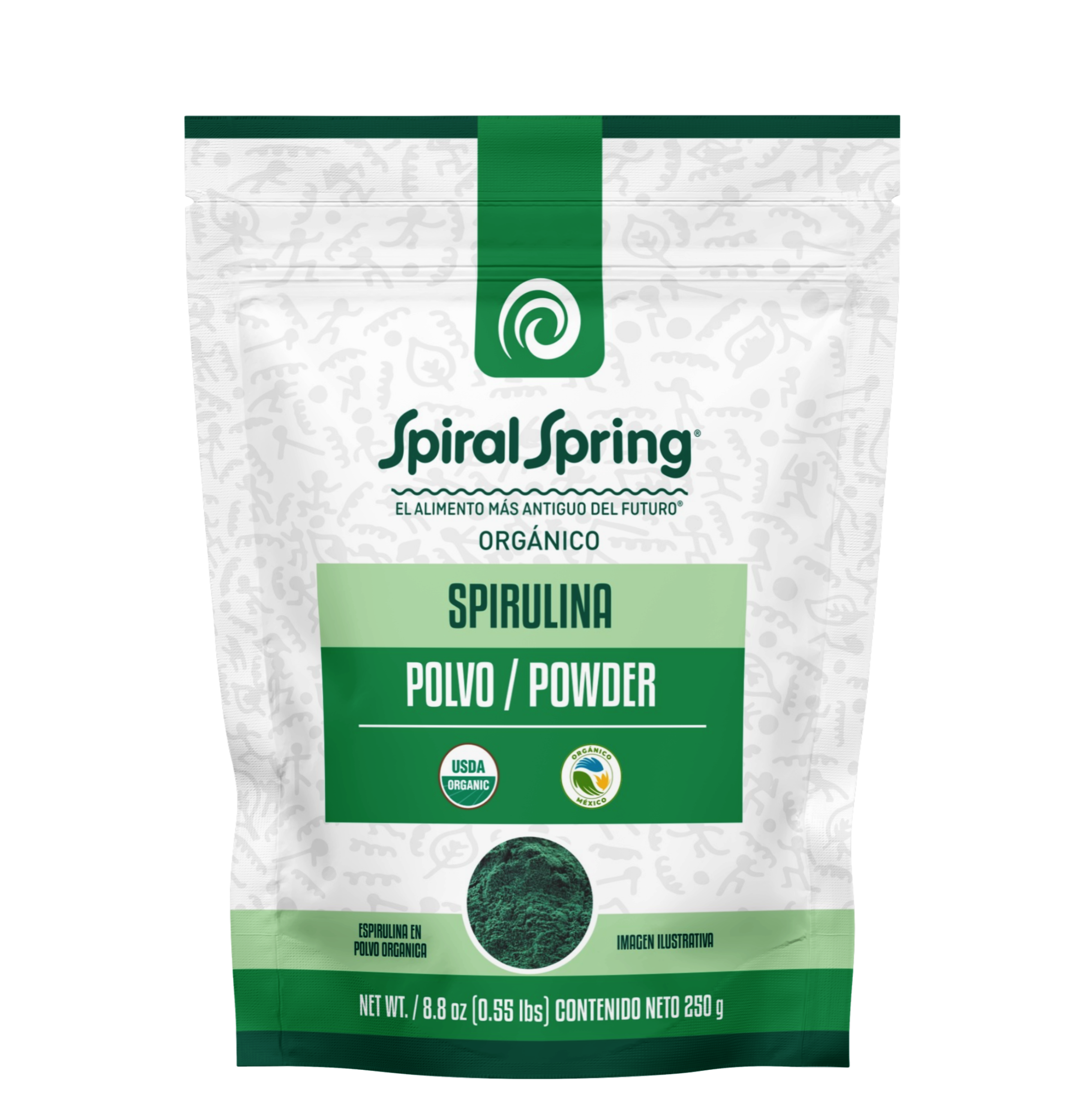 Espirulina en polvo de 250 gramos