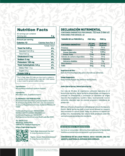 Maca Negra en Bolitas –  200g