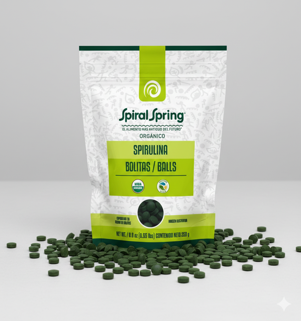 Espirulina en bolitas de 250g