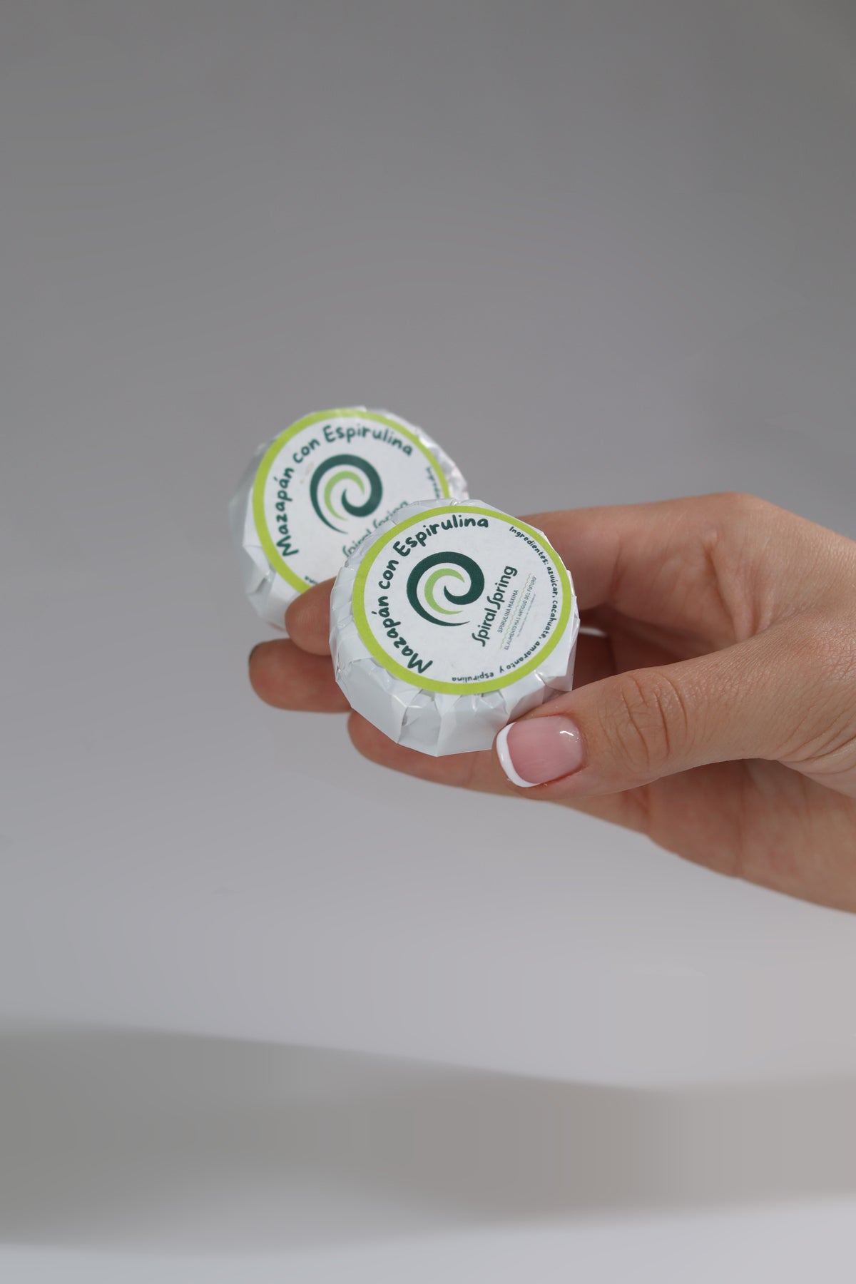 12 Peanut Marzipan with Spirulina