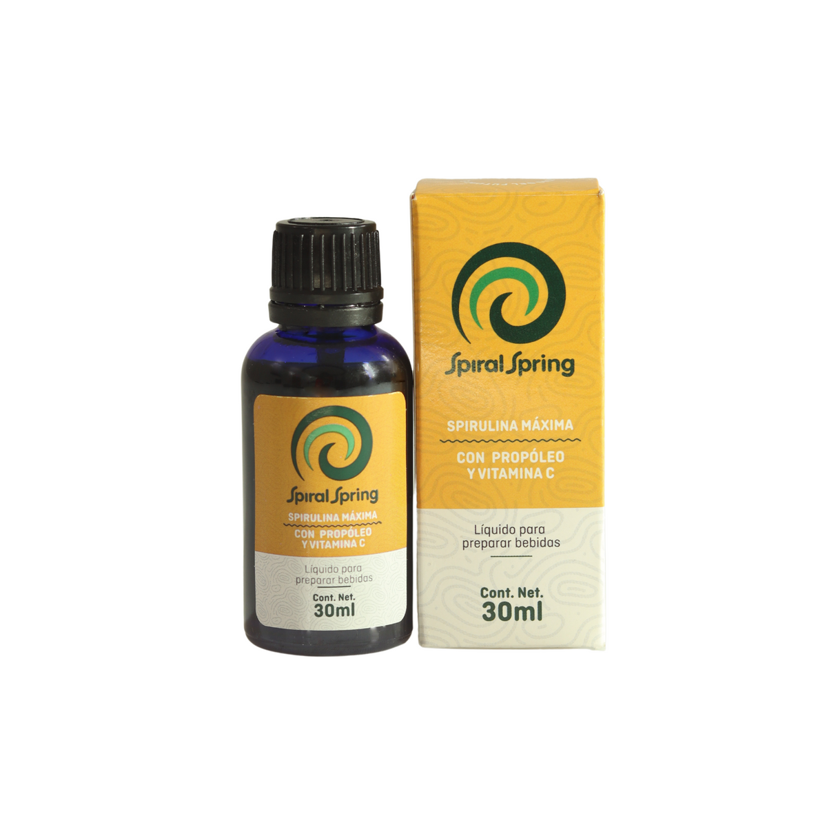 Espirulina líquida con propóleo y vitamina C + Tabletas de espirulina con Acido cítrico