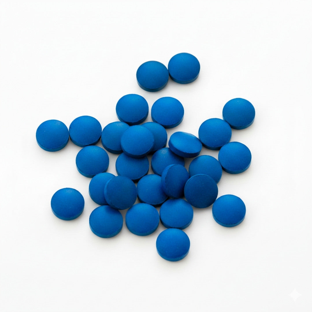 Frasco de Espirulina Azul en bolitas 50g | Ficocianina orgánica.