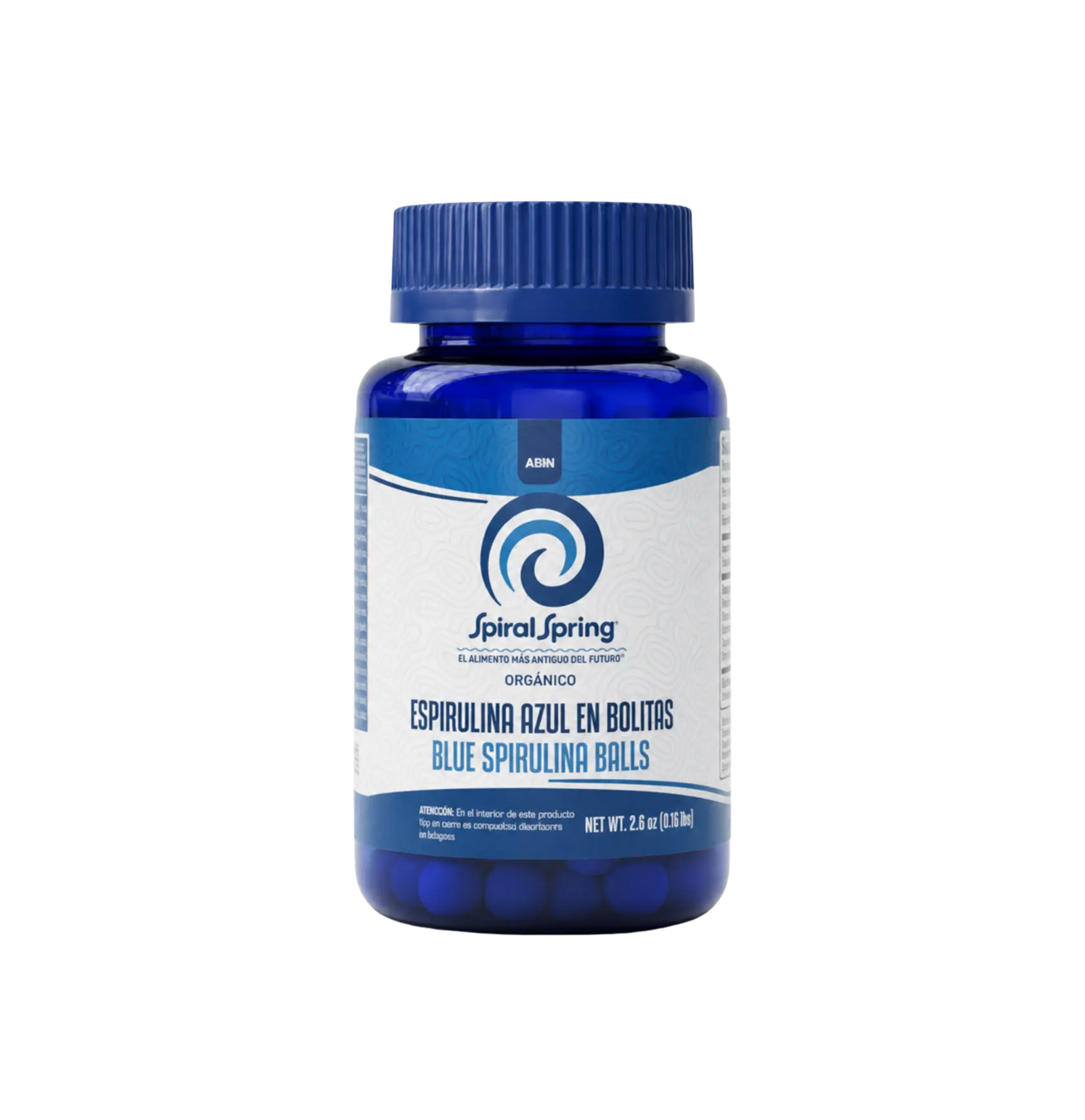 Frasco de Espirulina Azul en bolitas 50g | Ficocianina orgánica.