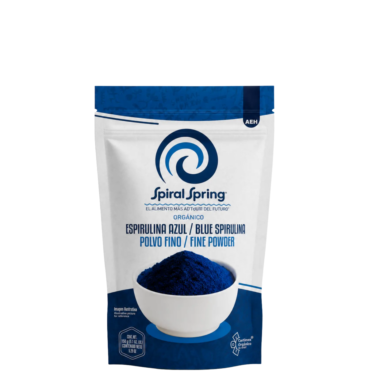 Espirulina Azul en Polvo 100g | Ficocianina orgánica.