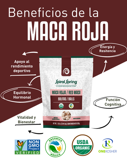 Maca Roja en Bolitas - 200g